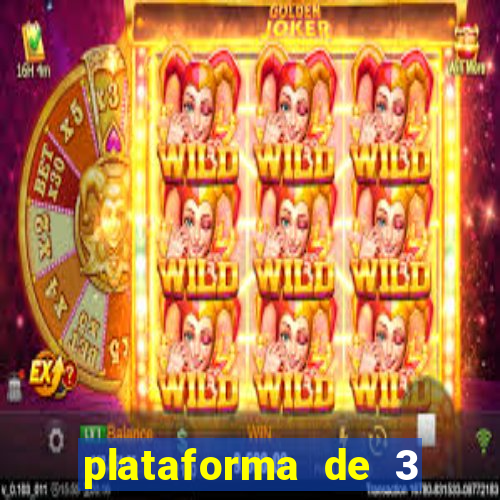 plataforma de 3 reais jogo